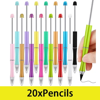 20pcs Безкрайни моливи от мъниста, детски ученически канцеларски материали за рисуване мъниста