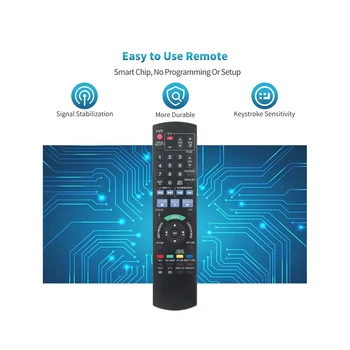 N2QAYB000127 Подмяна на дистанционно управление за DVD записващо устройство Panasonic DMR-EX78 DMR-EX78EB DMR-EX88 DMR-EX88EB DMR-EX77 DMR-EX77EB