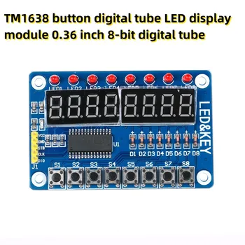 Бутон цифров тръба TM1638, led дисплейный модул, 0,36-инчов 8-битова цифрова тръба