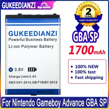 Преносимото батерия GUKEEDIANZI GBA SP 1700 mah батерии за цифрови Nintendo Gameboy Advance GBASP