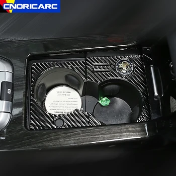 Оформление на автомобила Централна конзола Чаша за вода Украса панел Украса на капачки за Land Rover Discovery Sport 2015-2019 Интериор от карбон