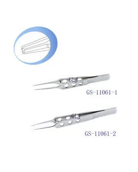 Пинцети с директен плоска дръжка и назъбени за офтальмохирургических инструменти GLJ