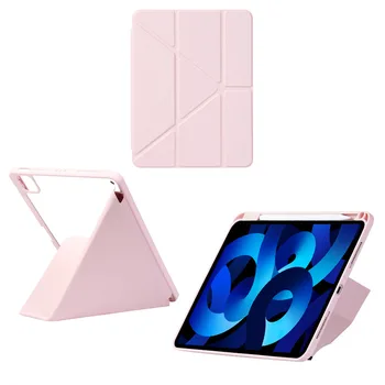 Smart-калъф Y-fold Mini 6 За iPad е 9,7 10,2 10,9 10th Air 5 4 3 2 Pro 10,5 11 12,9 см, Акрил Твърда Прозрачна Делото