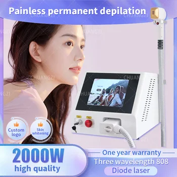 2024 Безопасна преносима 808-внасяни диод машина за перманентната епилация косметологическая машина за премахване на окосмяването по тялото подмладяване