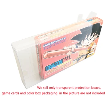 Прозрачна кутия за японската версия на GBA, цветна кутия за карти игра JP, пластмасова защитна кутия за съхранение на колекции ПЕТ Protector