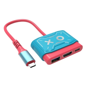 USB C-HDMI-Съвместим адаптер за Nintendo Switch/Switch OLED / MacBook/ Лаптоп/IPAD Pro/ Телефон Android Type C-HDMI
