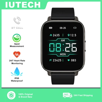 IUTECH P32 Смарт Часовници За Жени Full Touch Bluetooth Водоустойчиви Спортни Фитнес-Умни Часовници За Здравето Дамски Подарък Часовник