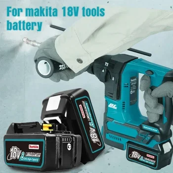 Истински за Makita 18V Батерия 6Ah BL1850B Литиево-йонни Сменяеми Батерия BL1850 BL1860B BL1860 BL1840B BL1830B BL1830 LXT-400 BG