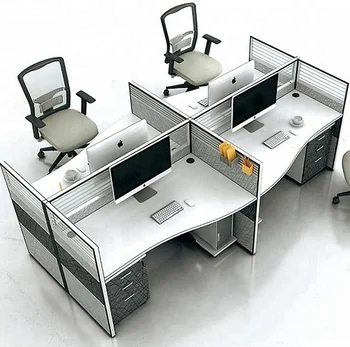 най-добре продаваният модерна офис мебели за работното място, модулни офис маса за 4 души