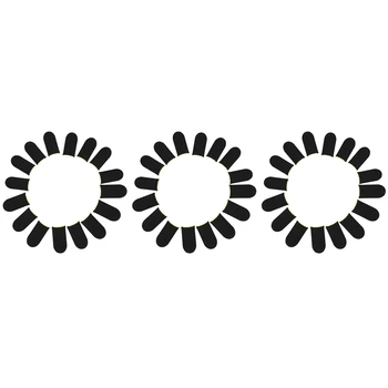 18-контактни накладки за отпечатъци от въглеродни влакна за мобилни игри PUBG, накладки за отпечатъци с нажимным екран, черно-жълти (48 бр)
