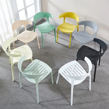 пластмасов скандинавски стол за бар, кухня, модерен открит фризьор луксозен градина японски бар стол, офис столове, балкон banco alto