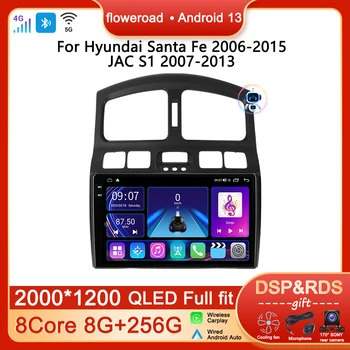 Carplay Auto Android За Hyundai Classic Santa Fe 1 2000-2004 2005-2015 Авто Радио, Мултимедиен Плеър, Видео GPS Навигация Корона 4G