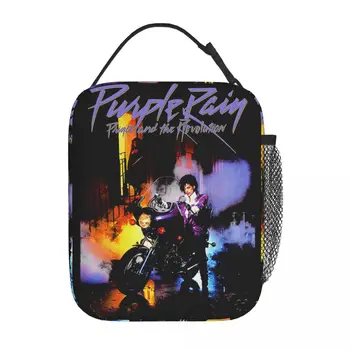 Аксесоари Tafkap Prince Purple Rain Изолирано чанта за обяд Travel The Artist, Кутия за съхранение на продукти, Модерен термоохладитель Bento Box