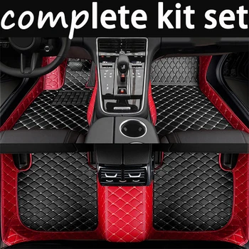 Обичай Кожени автомобилни стелки за HONDA Pilot 6seat 2019-2021 комплект Автомобилни Постелки-подложки за краката