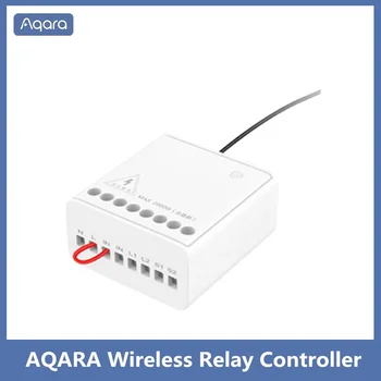 Оригинален модул двустранно управление на Aqara, безжичен релеен контролер, 2 канала на работа и за Xiaomi Mijia smart home APP, mi home Home kit
