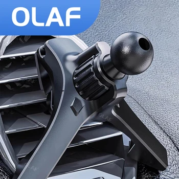 Кола номер Олаф Аксесоари Авто Кука за освобождаване на въздух Скоба за подкрепа на мобилен телефон с магнит Актуализация Скоба за освобождаване на въздух в колата с глава топка