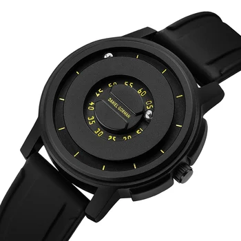 Нови мъжки магнитни часовници Луксозен силиконов каишка за часовник в Дизайнерски часовници на магнит Мъжките ежедневни Кварцов мъжки часовник Директен доставка