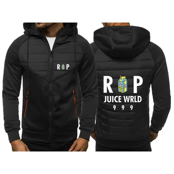 Juice WRLD 2023 Нова Мъжки есенно-зимно яке с принтом, висококачествен памучен hoody на мълния в стил хип-хоп, всекидневни спортни дрехи, палта, блузи