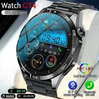 2024 Новите Смарт Часовници GT4 Pro Мъжки NFC, GPS Тракер, AMOLED 466*466 HD Екран Сърдечната Честота Bluetooth Предизвикателство SmartWatch За Android и IOS