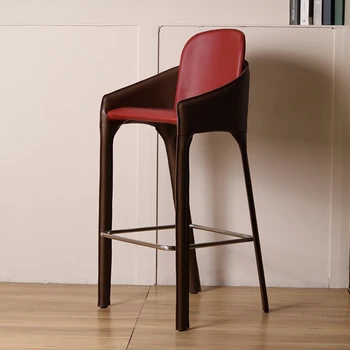 Съвременните скандинавски бар столове Луксозен дизайн на Островните кухни Високо Столче Лесен грим Taburete Alto Sandalye Бар мебели HD50BY