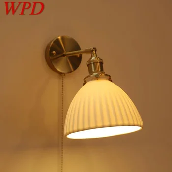 WPD Скандинавски Месинг, с монтиран на стената лампа за дневна, спалня, прикроватной нощни шкафчета, съвременно хотелския коридор, стенни свещника за антре
