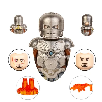 Градивните елементи на Hasbro Marvel Легенди Iron Man MK1, мини фигурки развиване на тухли, играчки със собствените си ръце, подаръци за деца