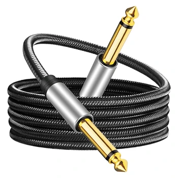 Кабел от 1/4 до 1/4 Китара кабел Инструментален кабел 6,35 мм Моноразъем TS не са симетрични кабел от динамиката на електрически съоръжения