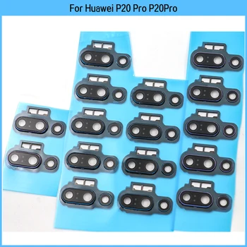 Новост За Huawei P20 Pro P20Pro Обектив На Задната Камера За Обратно Виждане Със Стъклен Капак С Рамка Околовръстен Делото Залепваща Стикер Дубликат Част