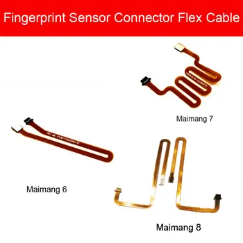 Гъвкав кабел конектор сензор за пръстови отпечатъци за Huawei Maimang 6 7 8 резервни Части за четец за пръстови отпечатъци Touch ID, гъвкава лента за ремонт