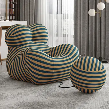 Мебели за дневна едноспален разтегателен диван-фотьойл удобен балкон сферична лесен и екстравагантен творческия стол за почивка