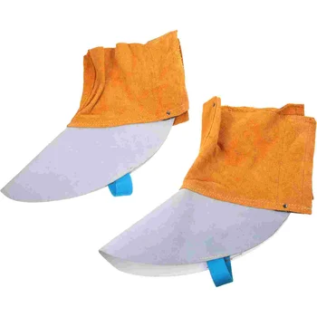 Защитни обувки за краката при заваряване, защитен калъф от телешка кожа, Защитен аксесоар за заварчик, Съоръжения