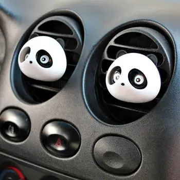 1 чифт Освежители за въздух за вентилация на климатика твърди парфюм, аромат за очите панда В духове на автомобила
