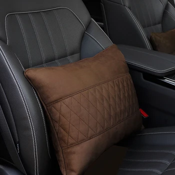 Замшевая Автомобили Лумбална Възглавница Maybach Design S Class Ultra Soft Auto Waist Pillow За Mercedes-Benz A B C E S Class W204 W212