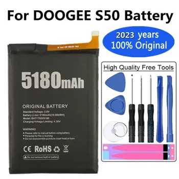 2023 година 100% Оригинална Батерия Batteria За Doogee S50 5180mAh Батерия За вашия Телефон от Високо Качество BAT17S505180 Резервни Батерии + Инструменти