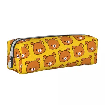 Пеналы Rilakkuma Wink Bear, прекрасна bag-държач за химикалки, Студентски подаръци за офис с голям капацитет, калъф за моливи