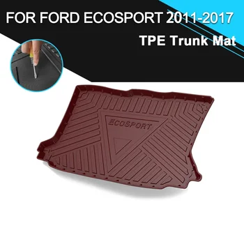 Тампон за заден капак на багажника на колата, Нескользящая водоустойчив каучук TPE, Аксесоари за товарни лайнери Ford Ecosport 2011-2017