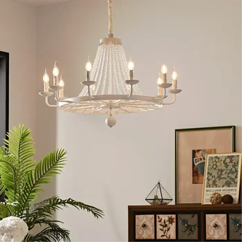 Кристален полилей в стил кънтри е в американски стил, хол, столова, таван, ретро Промишлено осветление, декорация на дома, блясък за определяне на