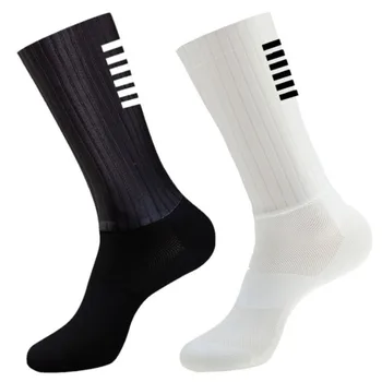Анти-Летни Въздушни Силиконови чорапи, пълзящи велосипедни чорапи Whiteline, мъжки чорапи за колоездене, бягане, Кальцетины