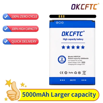 OKCFTC Оригинален 5000 ма HB5F2H За Huawei E5372 E5373 E5375 EC5377 E5330 E5336 E5351 E5356 EC5377U-872 E5356S-2 E5330Bs-2 Батерия