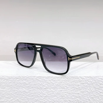 Луксозни нови ацетатные слънчеви очила за мъже, квадратни висококачествени очила кралския дизайн, дамски дизайнерски очила на ръчно изработени