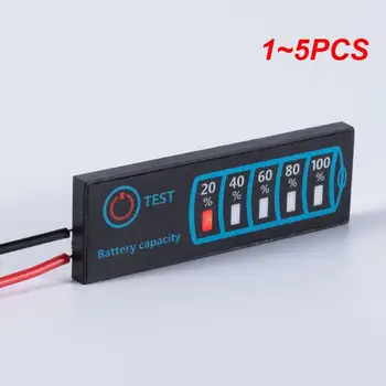 1 ~ 5ШТ 18650 Литиево-йонна батерия Липо Литиево 5-30 В Оловно-Киселинната Индикатор за Нивото на Зареждане на Батерията Тестер LCD Дисплей Измервателен Модул Капацитет Измерване на Напрежение