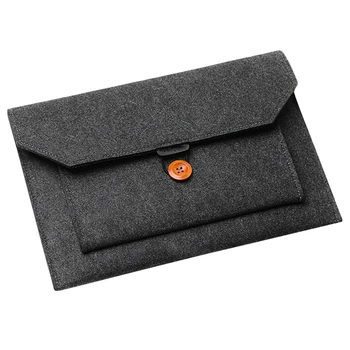 Мека бизнес чанта-калъф за лаптоп Apple Macbook Air Pro Retina 13 за таблет Macbook Bag, тъмно сив