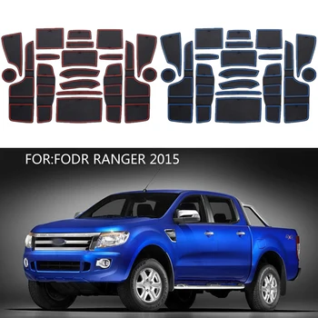 Подложка за крилото бразда автомобил за Ford Ranger 2015, Накладки за врата прорезей, Изменено Прахоустойчив подложка за съхранение на Аксесоари за интериора на колата