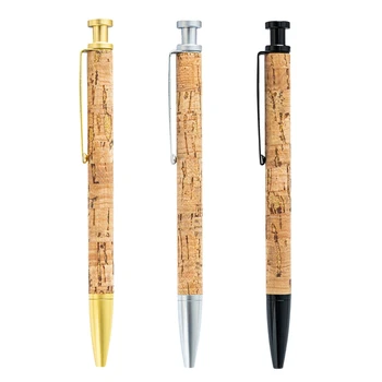 Преносима прибиращ химикалка писалка За плавно писма Метална скоба, за да дръжка с Дървена ръкохватка за химикалки