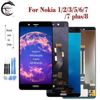 LCD дисплей за Nokia 6 7 8 LCD дисплей N6 N7 N8 дисплей 7 Plus Сензорен екран Дигитайзер възли За Nokia 1 2 3 5 Дисплей N1 N2 N3 N5 LCD дисплей