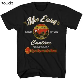 Mos Eisley Cantina Tatooine Тениска Тениска От САЩ 100% Памук Дрехи Тенденция е Нова Мода Гореща Разпродажба на Мъжки Тениски С Логото на Висококачествени Унисекс