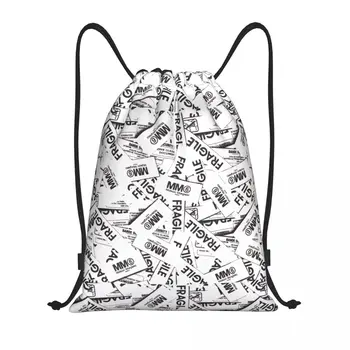 Обичай чанти-раници с принтом букви Mm6 на съвсем малък, с лек модел Margielas, спортни чанти за фитнес, чанти за пътуване
