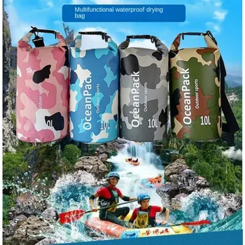 Водоустойчив Комплект за гмуркане с Джобен размер Спортен Двоен Раница на съвсем малък 2Л/ 5Л/10Л Мини-Сгъваема Чанта за съхранение на дрехи за плуване