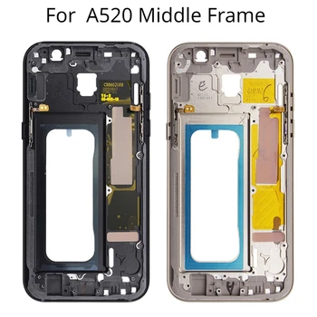 За Samsung A5 Средната Рамка Bezel Подмяна на капака на корпуса на Samsung Galaxy A5 2017 A520 A520F Средната Плоча Ремонт на корпуса на Шасито