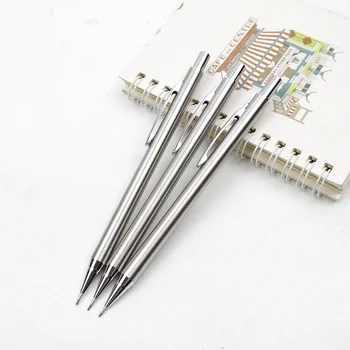 3 бр./партида на една седалка, всички метални Механичен Молив 0,5 мм/0,7 мм/0,9 мм Висококачествени Автоматични Моливи За писане на Училищните Моливи Канцеларски материали